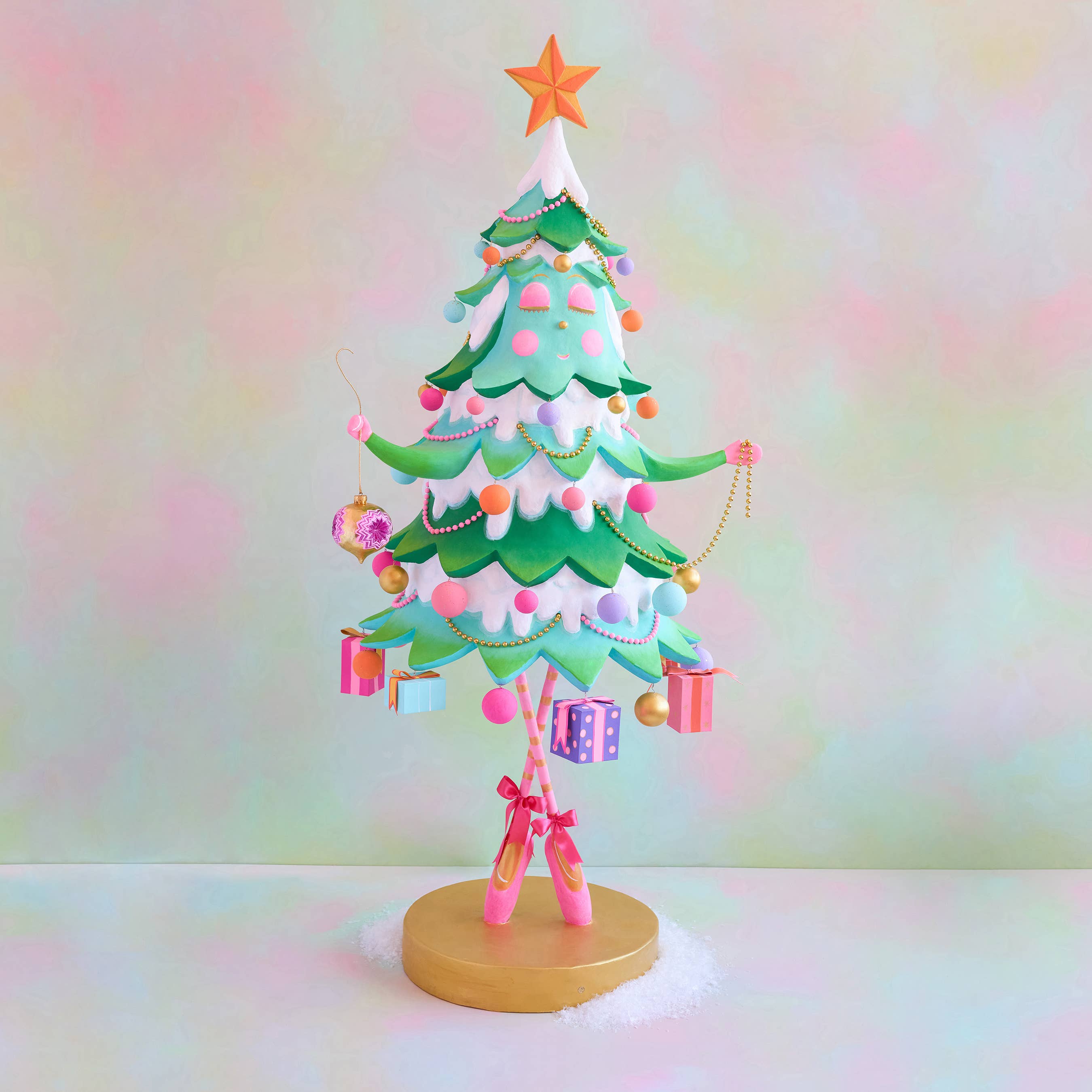 Glitterville - Wholesale Decorative Tabletop Object - Glitterville Pinesy On Point Display, Resin, 88"0