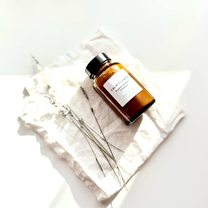 Organic Calm Flower Cleansing Powder for wholesale by LENORA Organics