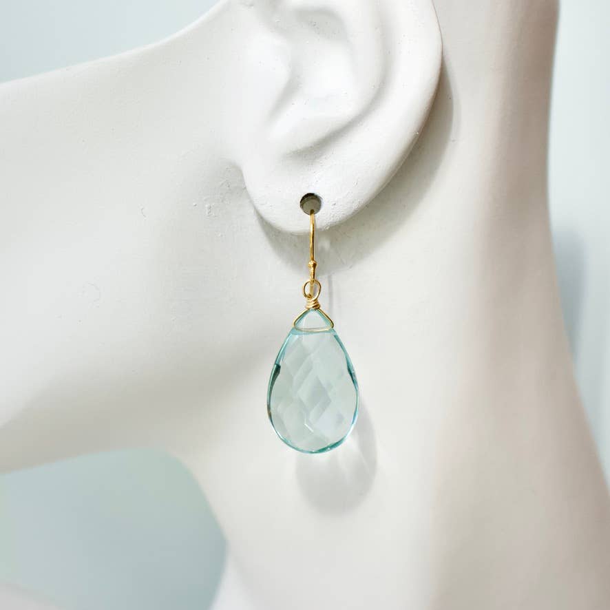 a.v. max - Wholesale Dangle Earrings - Serena Statement Semi Teardrop Earrings2
