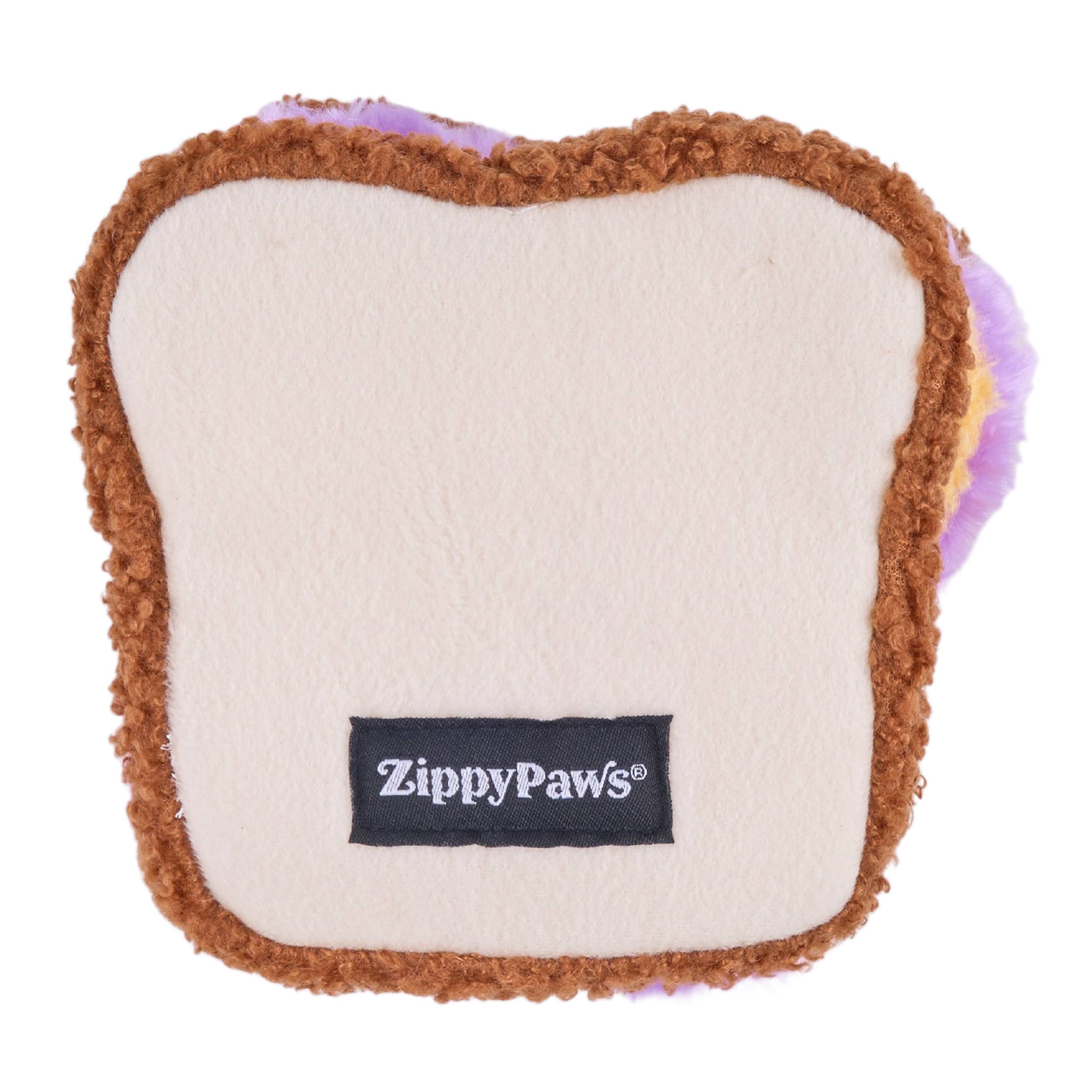 ZippyPaws - Wholesale Pet Toy - Dog - Snufflerz - PB&J Sandwich - Interactive Dog Toy1