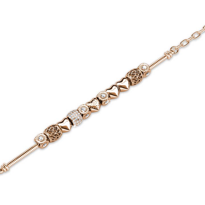 CARALI / MYC Paris - Vendita all'ingrosso Braccialetto con ciondolo/pendente - Bracciale Charme Radiante in Oro Rosa e Cristalli4