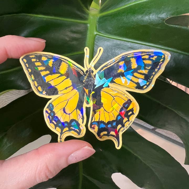 Swallowtail Butterfly Sticker - Light-weight / Indoor: 🌿📖 for wholesale by Granola Girl Outfitters