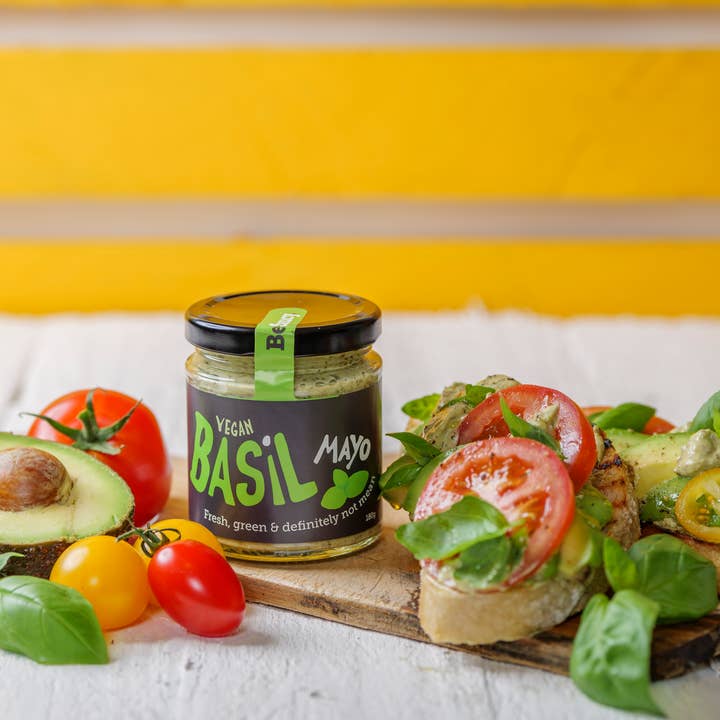BeSaucy - Wholesale Mayonaise - Vegan mayo met basilicum