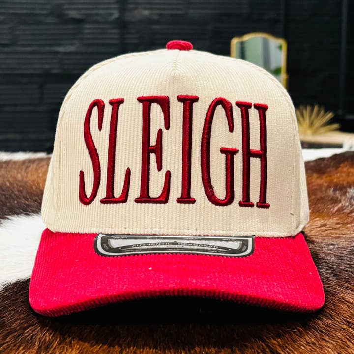 SLEIGH — Puff Embroidery Trucker Hat for wholesale by Dirt Road Design