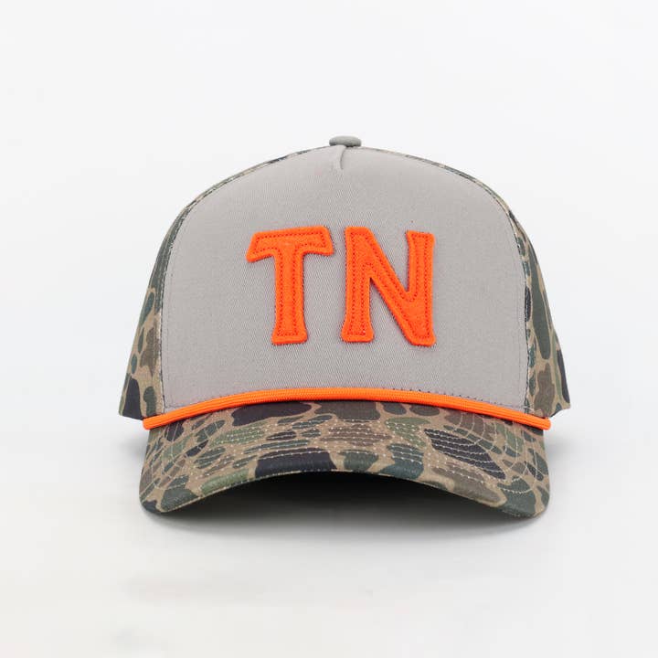 Tennessee Outfitters - Wholesale Baseball Cap - Unisex - Tennessee "TN Hat" in TENNâ„¢ Camo & Smokey Gray
