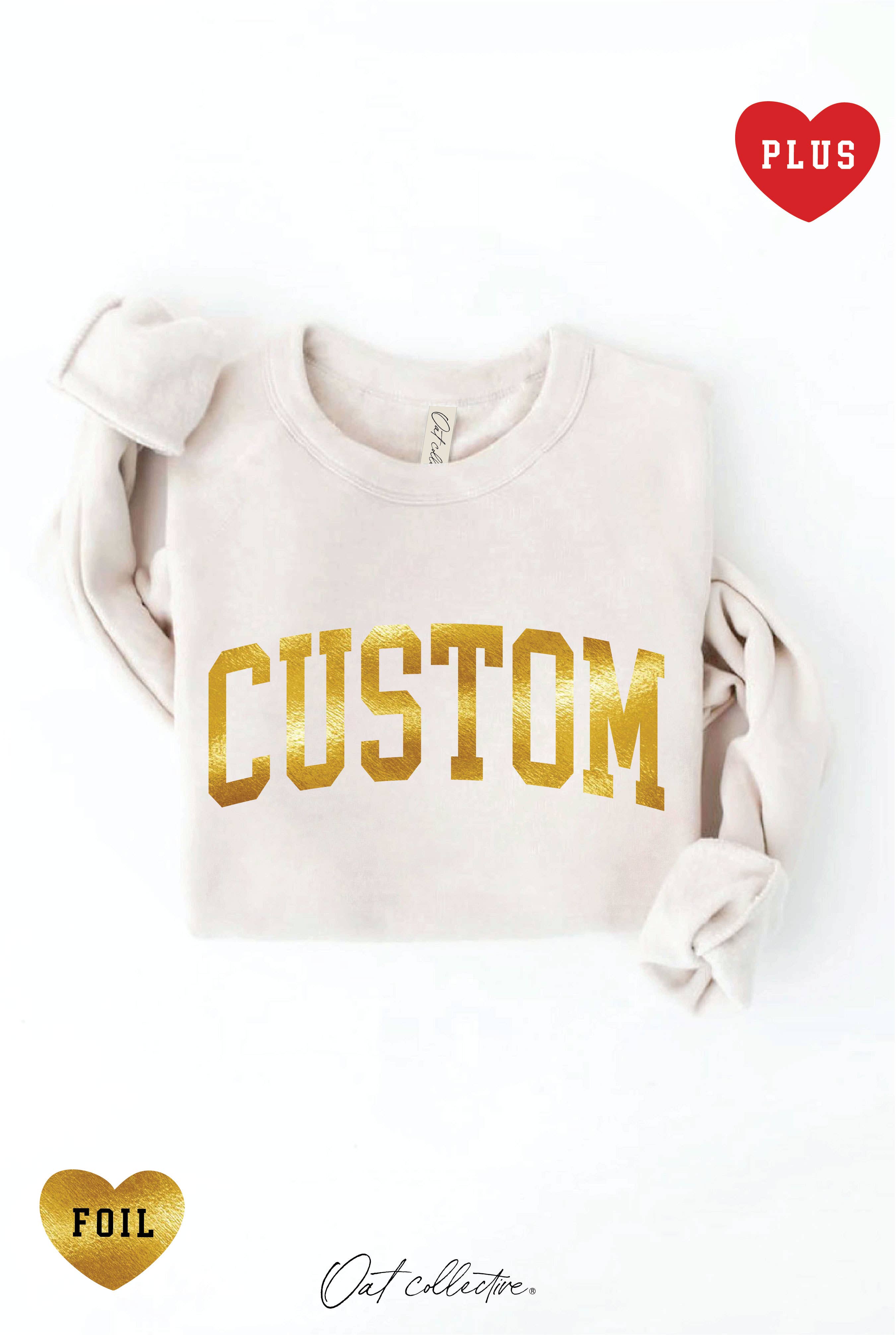 OAT COLLECTIVE - Wholesale Grafisch sweatshirt - Dames - CUSTOM FOLIE Plus Grafische Sweater9