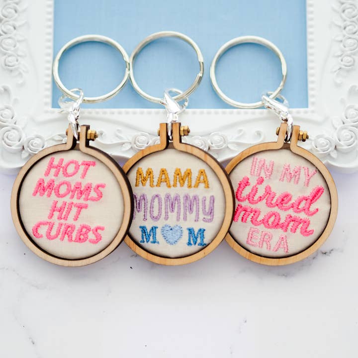 Little L Designs - Wholesale Keychain - Women's - Embroidered Mom Keychains