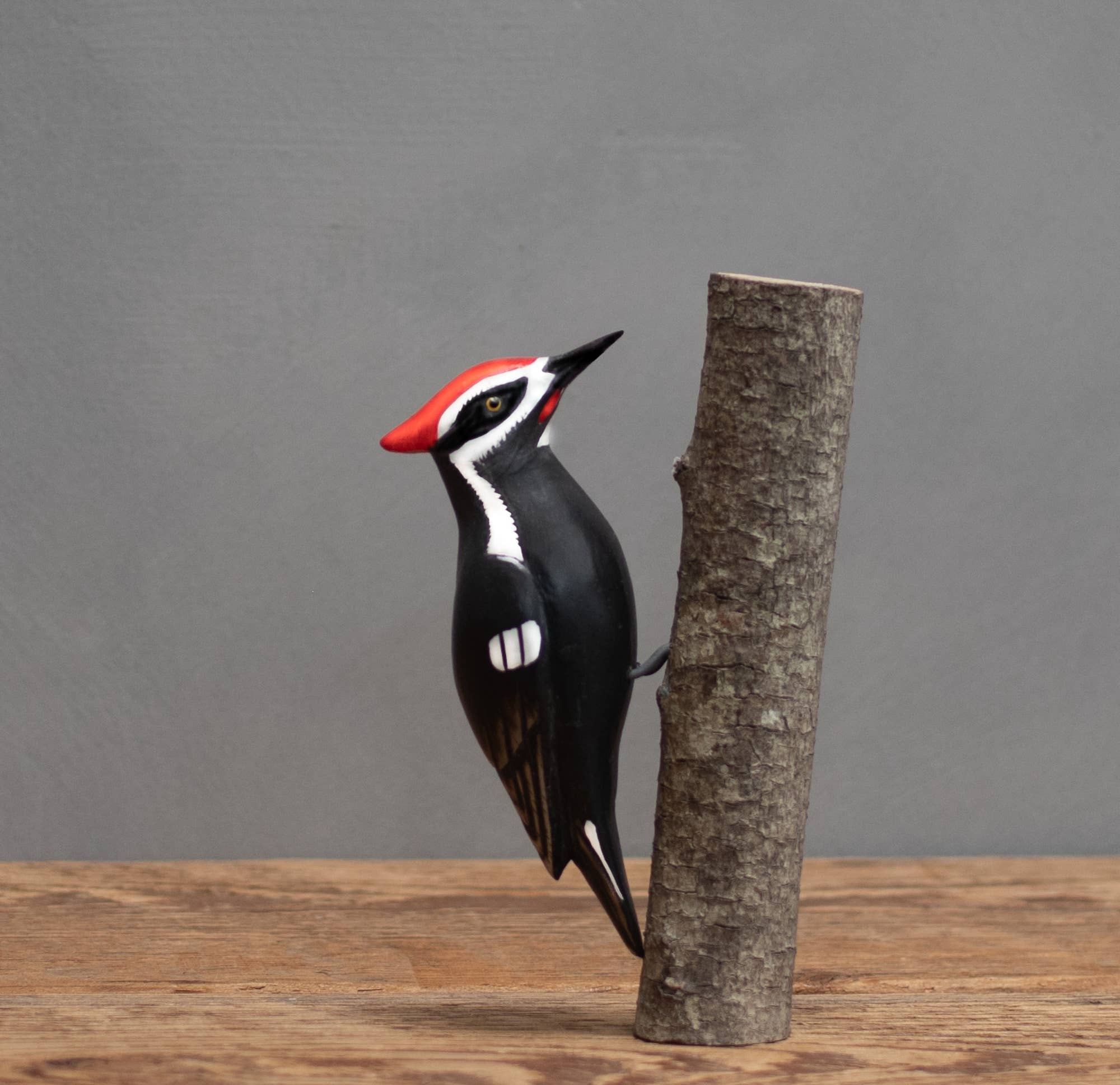 Aviologie - Wholesale Decorative Figurine - Mini Pileated Woodpecker - 5”H -Wooden Ornament