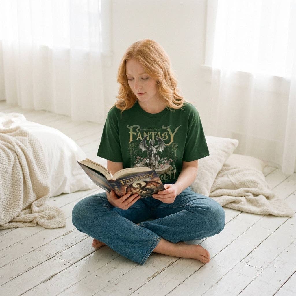 MagicMerchEmporium – wholesale Screen printed t-shirt – Women′s – Fantasy Book Lover Tee8