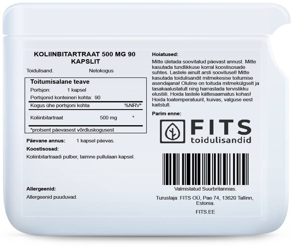 FITS - Wholesale Oral Supplement/Vitamin - Myo inositol 800mg 90 capsules1