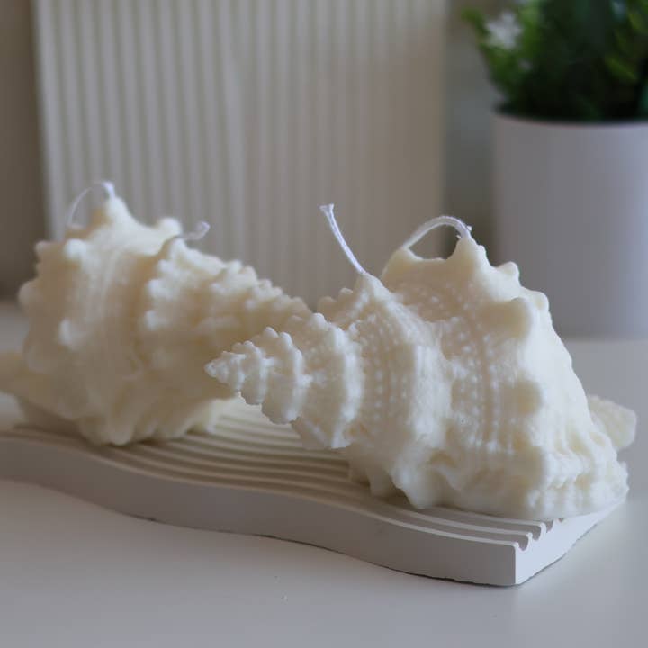Agaboo Candle – wholesale Prydnadsljus – Jätte naturligt skalljus 4x7x5in7
