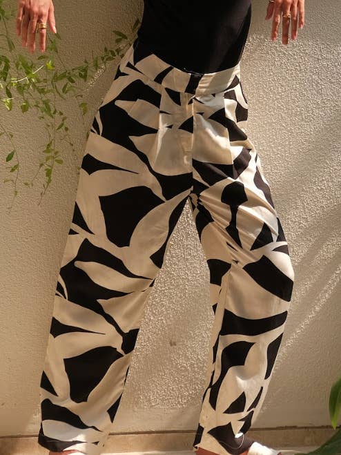 Julia Fern Print Wide Leg Pants for wholesale by AMIRA Collective