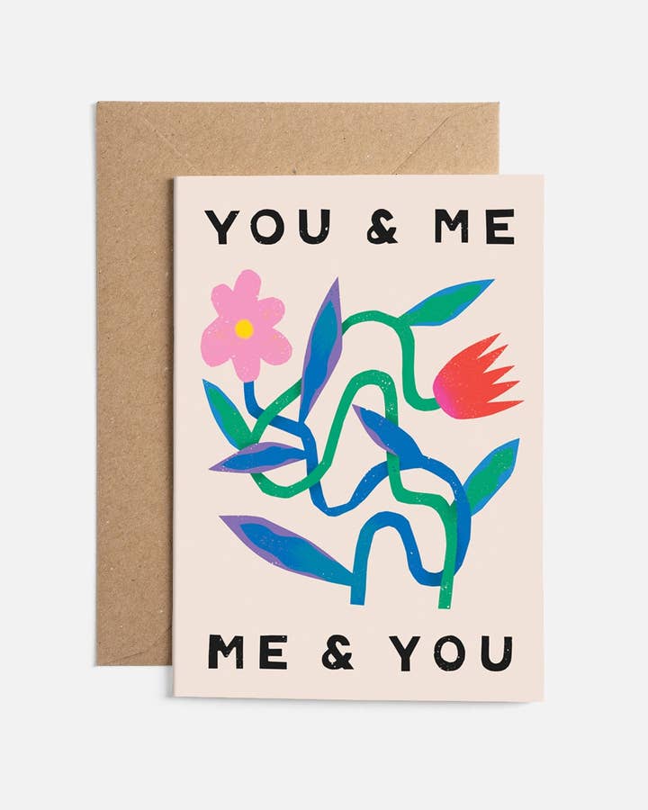 You & Me | Card for wholesale by Sunny Beast