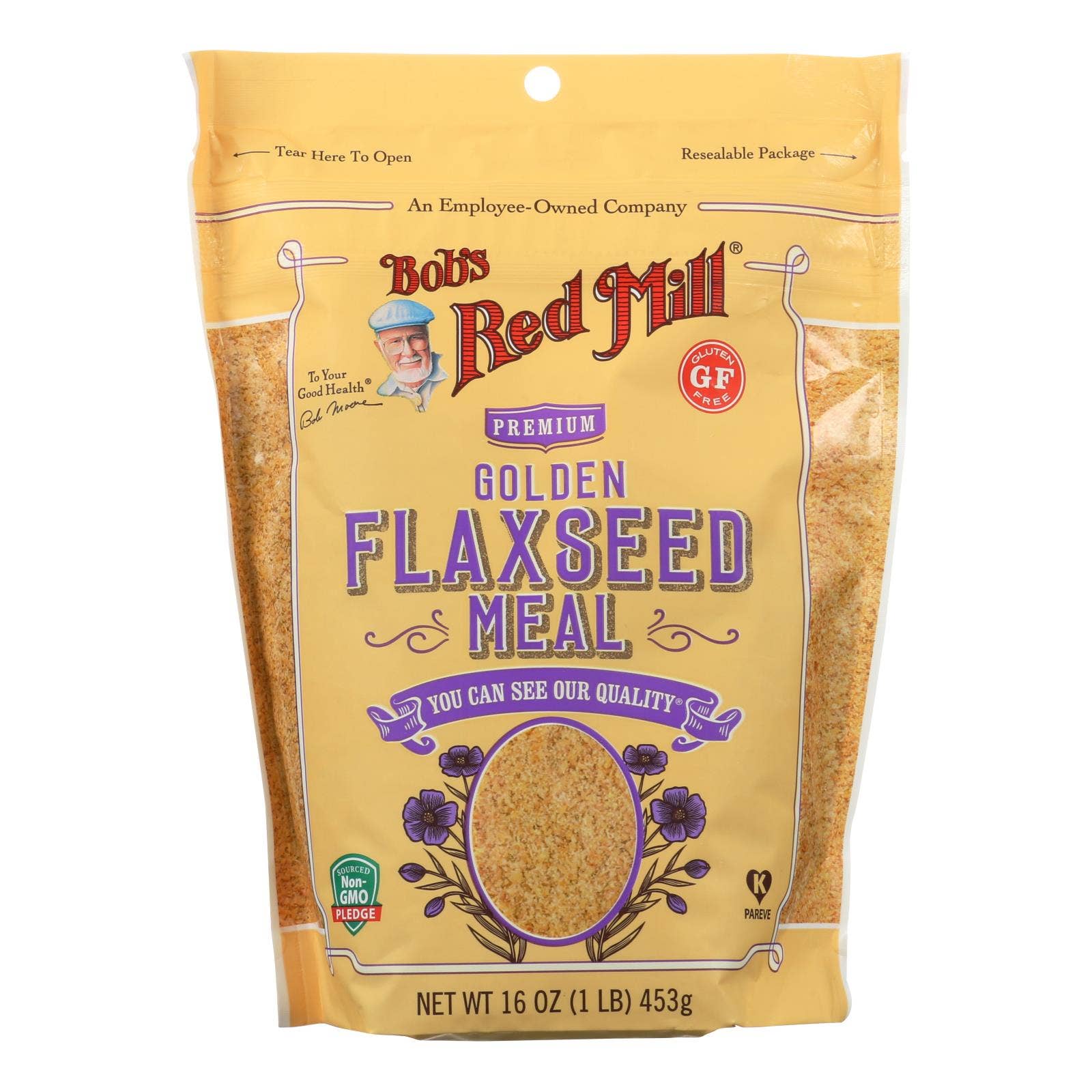 Ware Spark - Wholesale Protein/Superfood Powder - Bob's Red Mill - Flaxseed Meal - Golden - Case Of 4 - 16 Oz0
