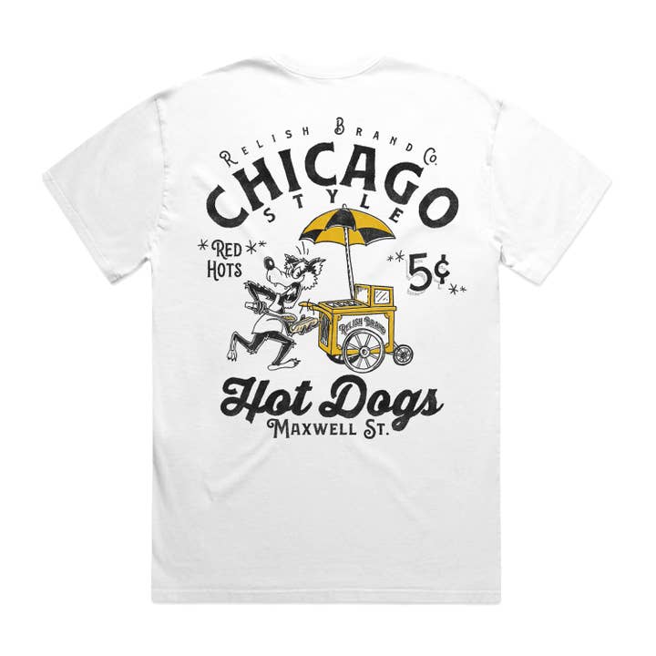 Chicago Style Hot Dog cart - Maxwell St. - Garment Dyed for wholesale by Derrick Baker
