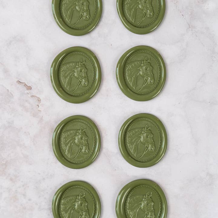 Danielle Demers Studio - Wholesale Sealing Wax - Horse Head Wax Seals, Boxed Set of 8, Available in 9 colors1