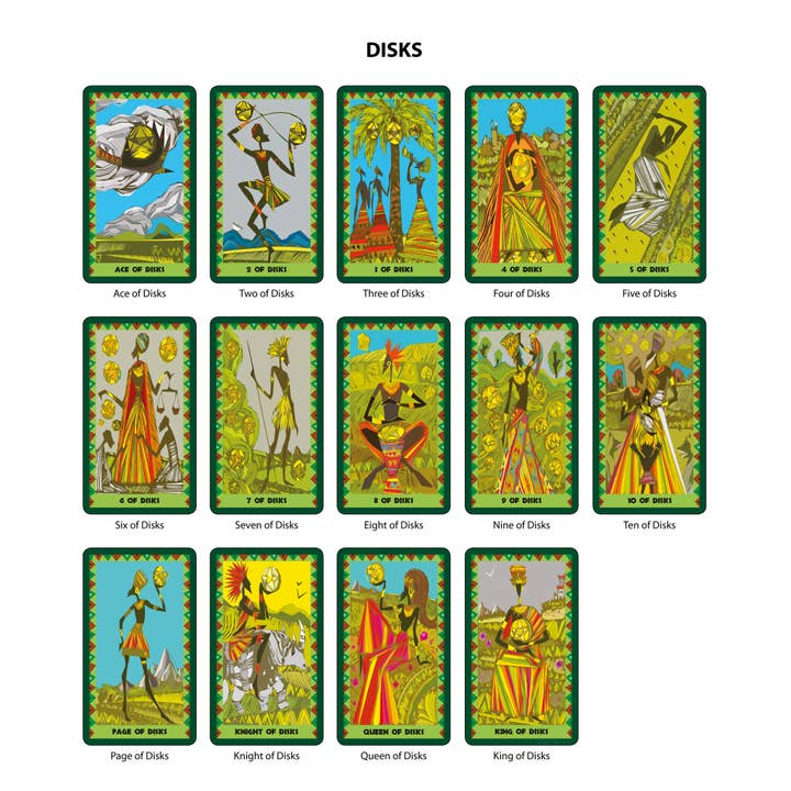 Da Brigh Tarot - Wholesale Tarot Cards - The African Tarot Cubist Tarot Cards Deck10