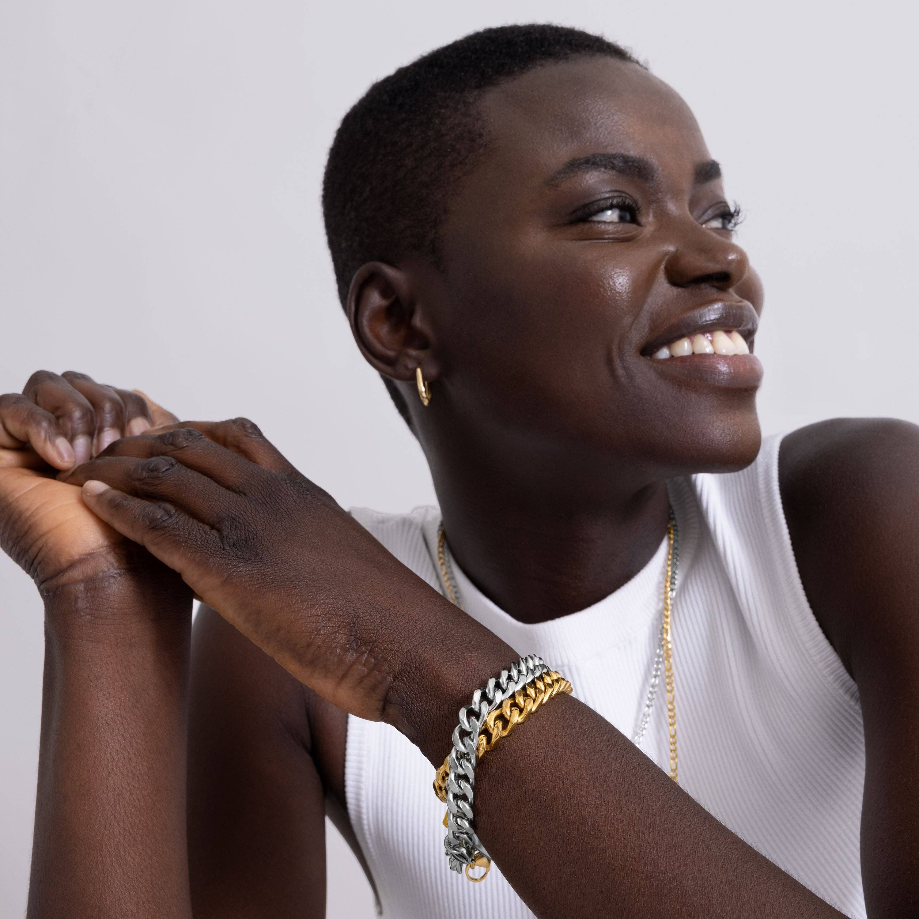 Luxenter - Vendita all'ingrosso Orecchini a cerchio - Orecchini finiti in oro giallo 18K - Wiselu1