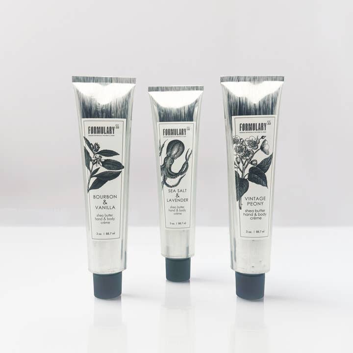 Formulary 55 - Wholesale Hand Cream/Lotion - Sea Salt & Lavender - Shea Butter Hand & Body Creme Tube