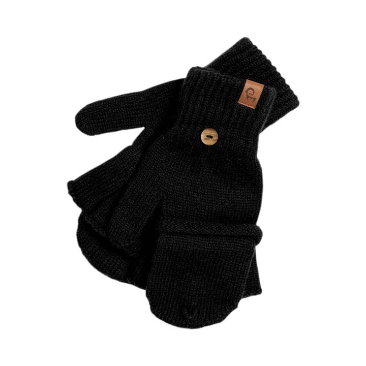 menique - Wholesale Handschoenen - Dames - Dames omkeerbare handschoenen van gebreide merinowol3