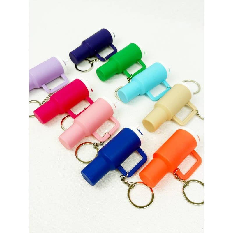 MIX COLOR Mini Tumbler Keychain for wholesale on Faire6