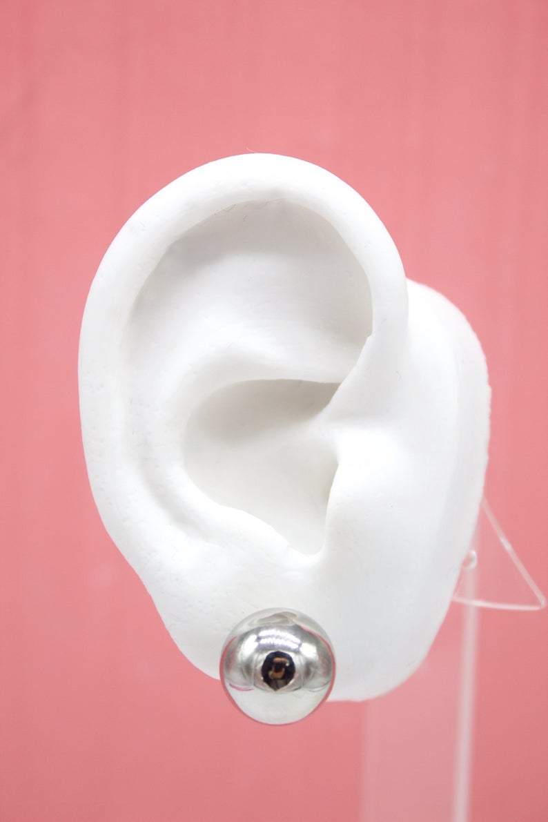 MIA Jewelry - Vente Clous d'oreille - Boucles d'oreilles à tige à grosse boule remplie d'or 18 carats (L141) (L150)5