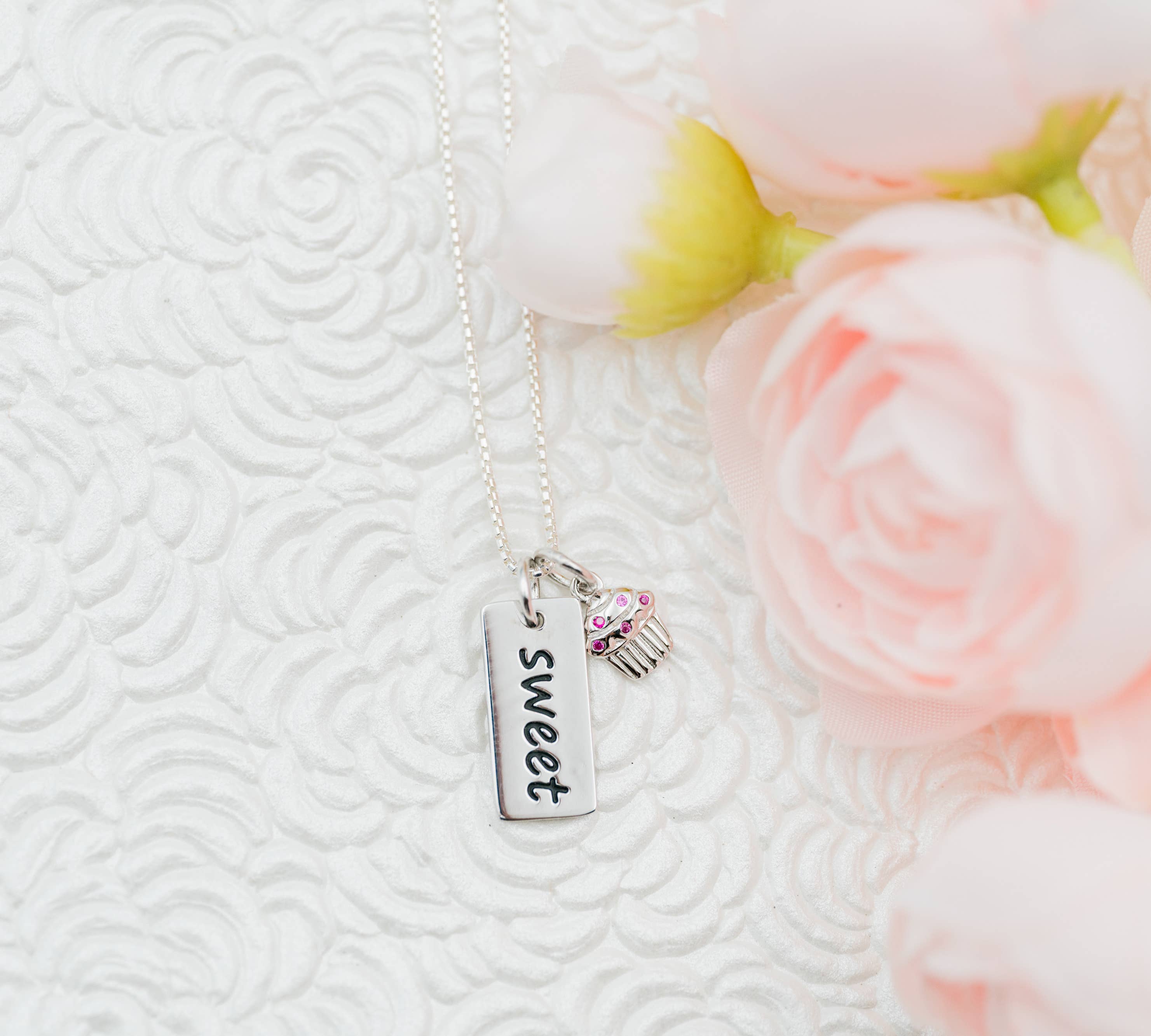 Cherished Moments – wholesale Halsband - Barn – Sterling Silver flickor söta muffinsbar halsband för barn1