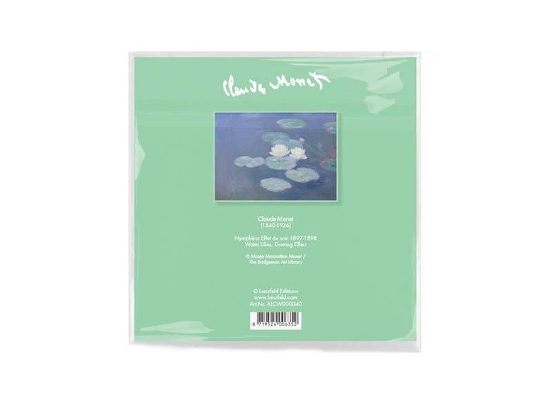 MUSEUM WEBSHOP - Vente Nettoyants pour lentilles - Chiffon de nettoyage 15 x 15 cm, Nymphéas à la lumière du soir, Monet1