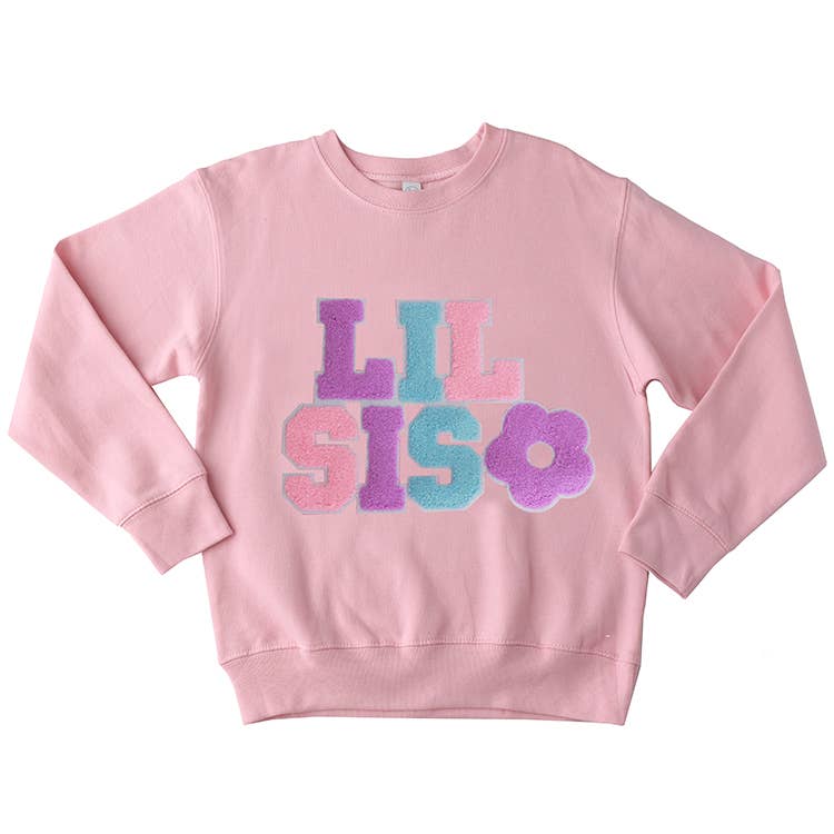 Sparkle Sisters by Couture Clips – wholesale Sweatshirt - Kids – Chenille Lil Sis Sweatshirt 0