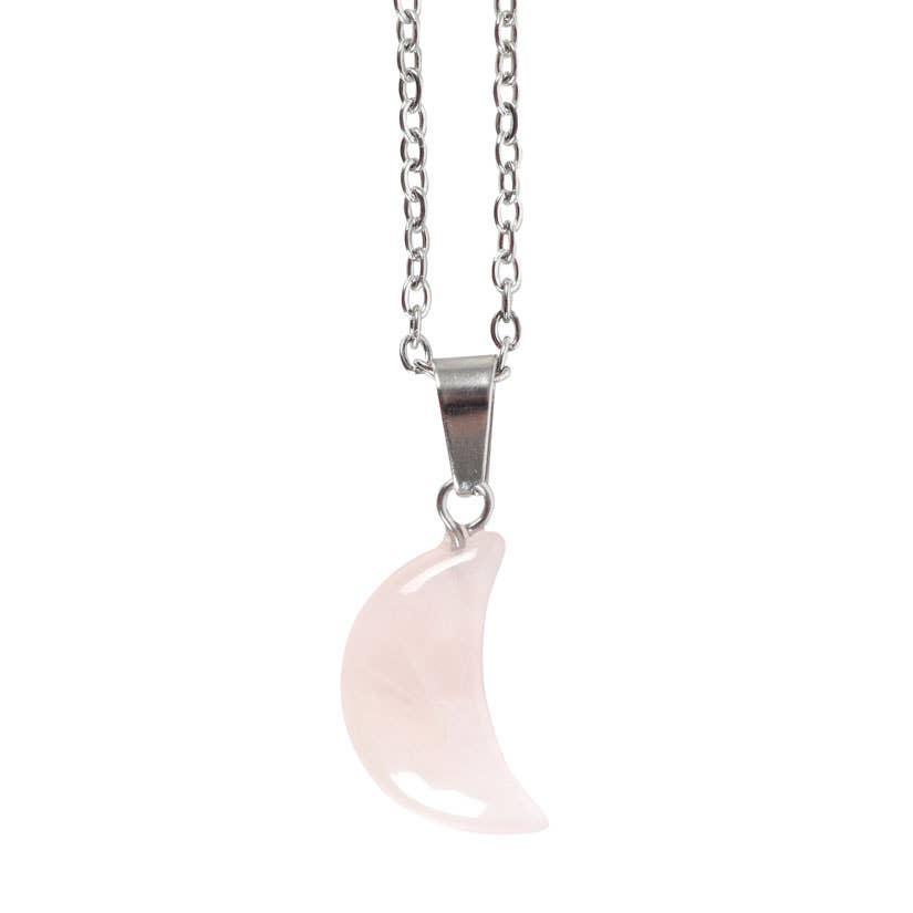 Something Different Wholesale - Wholesale Everyday Greeting Card - Rose Quartz Crystal Moon Necklace on Greeting Card2