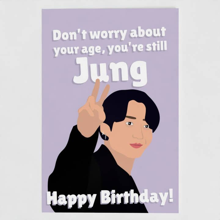 Du bist immer noch ein junger Promi Musik Geburtstagskarte für den Großhandel von The New Aesthetic