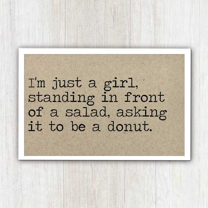 Salad or Donut Refrigerator Magnet for wholesale by Says the One