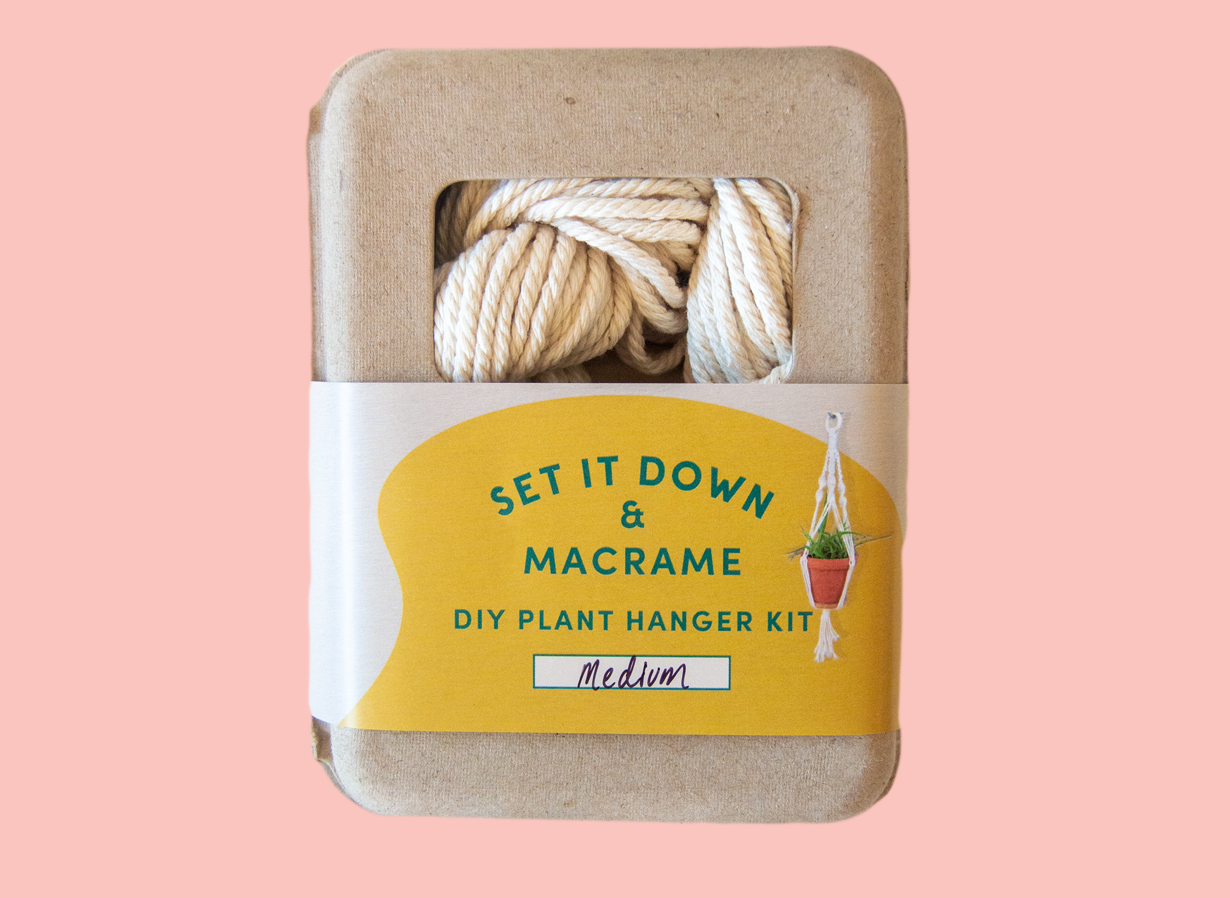 Set It Down - Wholesale DIY Craft Kit - DIY Macrame Plant Hanger Kit1