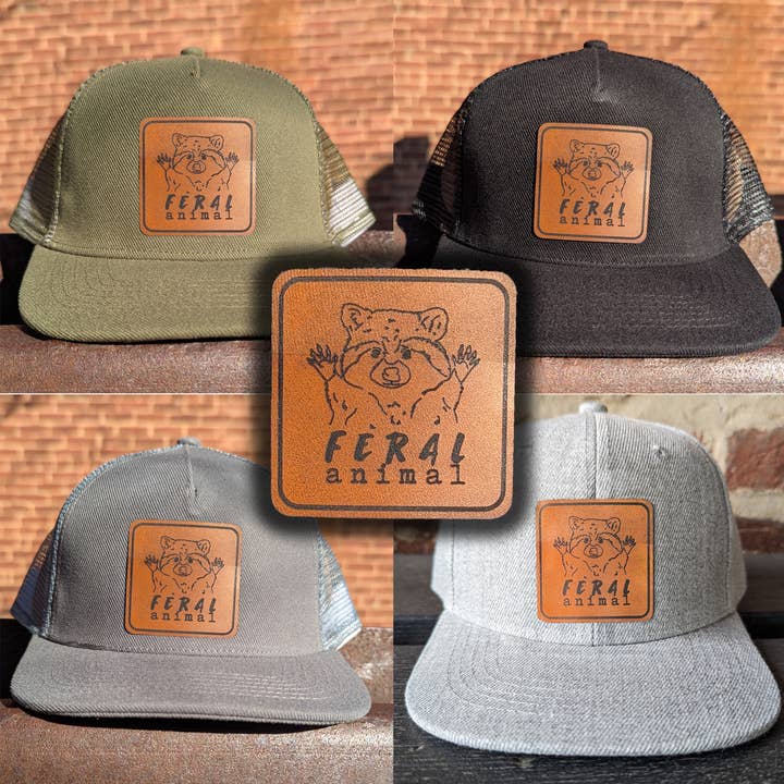 Barefoot Baby - Wholesale Trucker Hat - Unisex - "Feral Animal" Trucker Hat for Outdoor Nature Kids