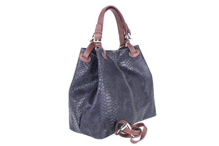 Charlie Leather – wholesale Shoulder bag – women's – Robbela Large Python Flowered Handbag7