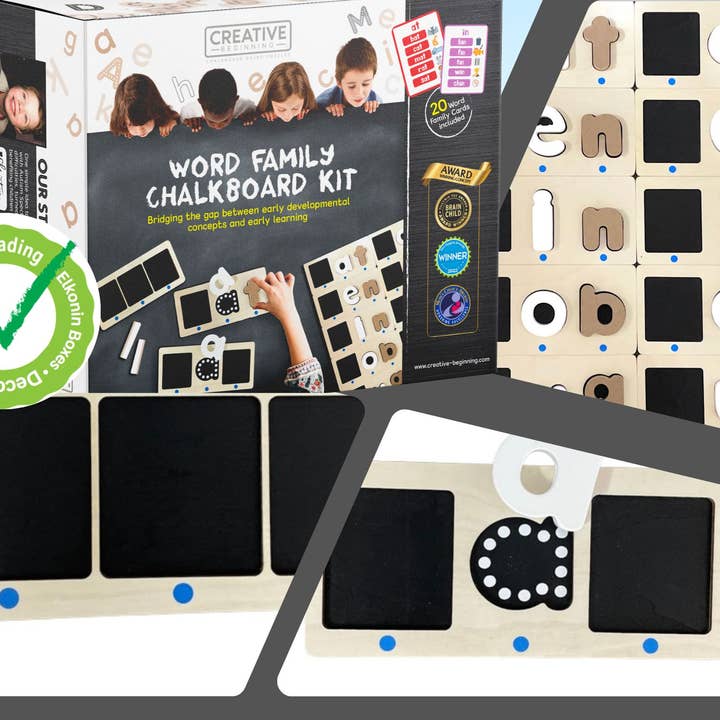 Creative Beginning - Wholesale Puzzle - Kids - Word Family Chalkboard Kit9