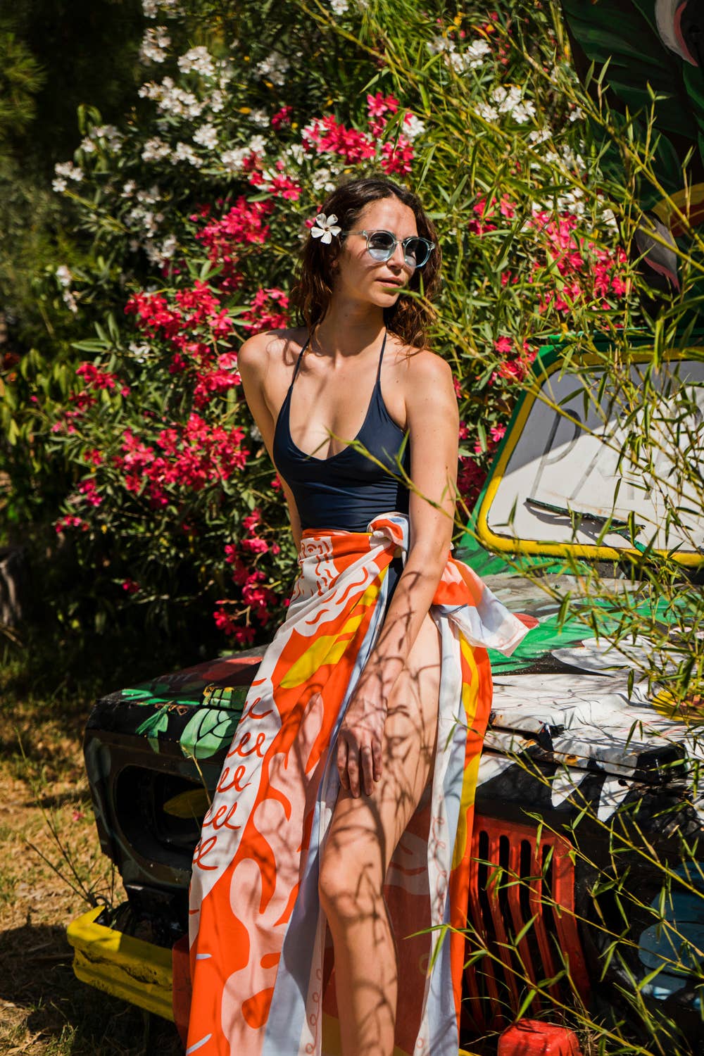 The BaiTay - Wholesale Scarf - Women's - Coral Sarong3