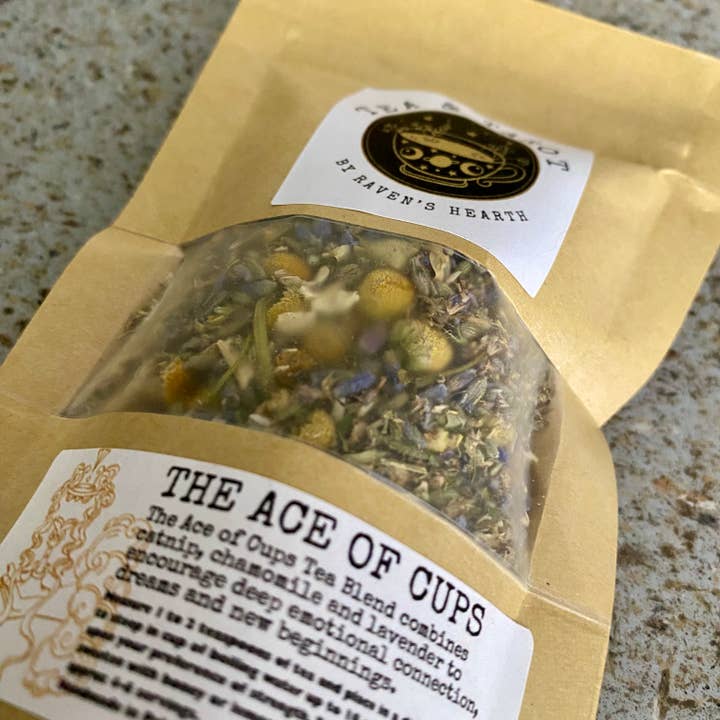 Raven’s Hearth - Wholesale Loose Tea - The Ace of Cups Tea Blend | dreams & new beginnings .5 oz2