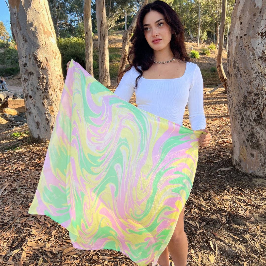 Humble Hilo - Vendita all'ingrosso Sciarpa - Donna - Sciarpa in seta Humble Hilo Marble Swirls19