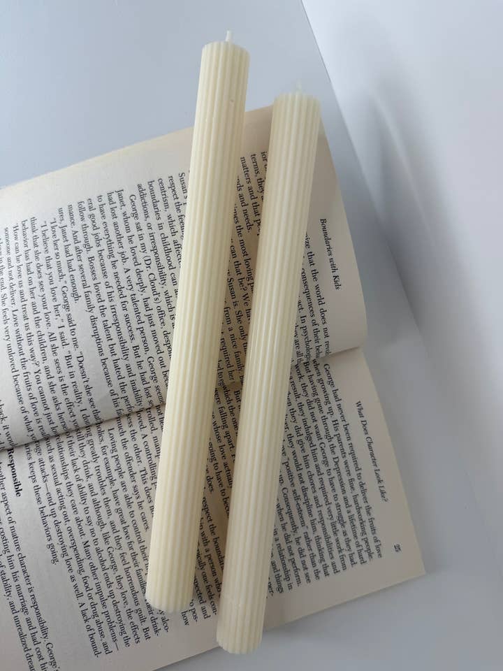 Stribet Aflang Lys | Riflet Lys for engroshandel hos Flaming Figures