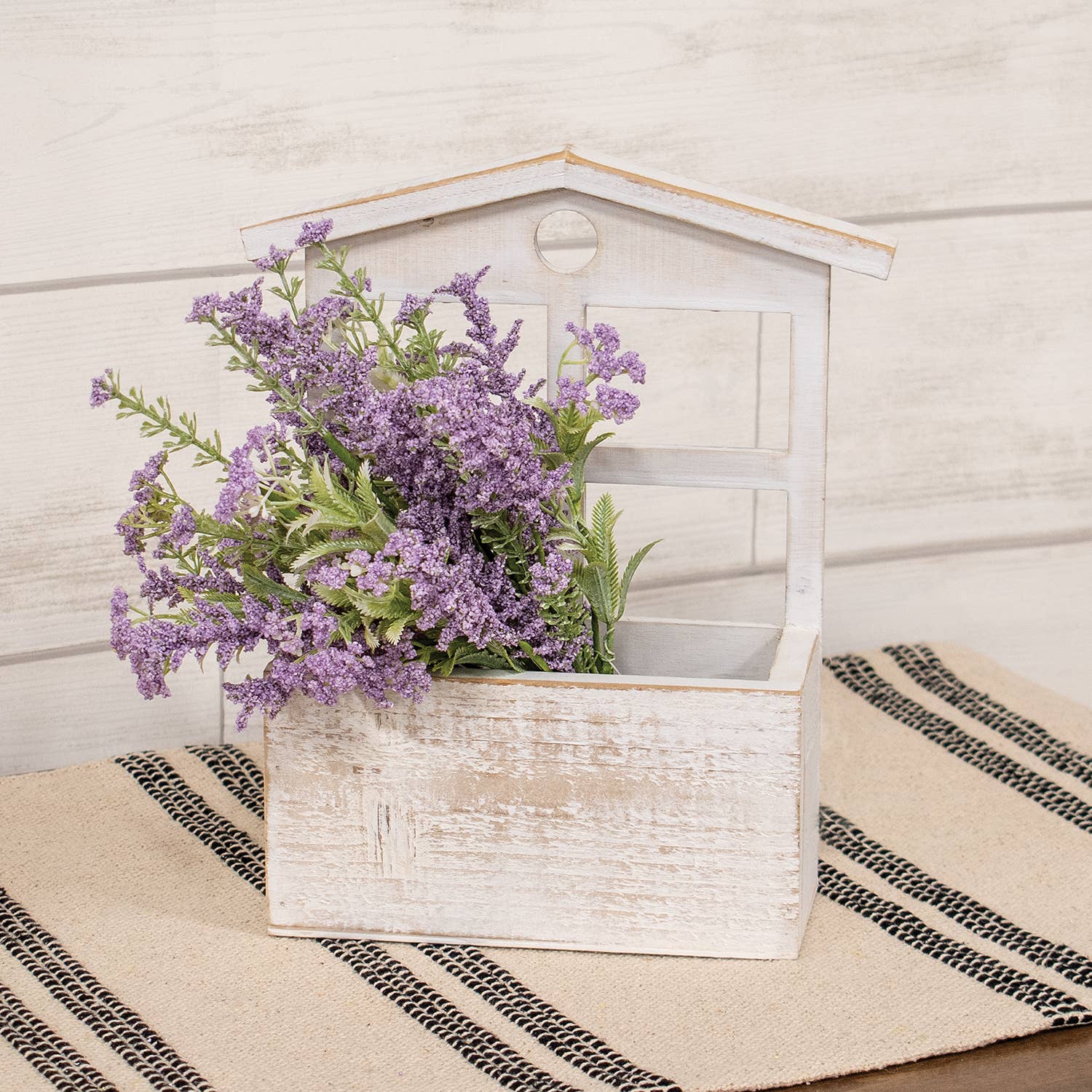 Col House Designs - Wholesale Planter Box - Distressed White Wooden Window Planter Box1