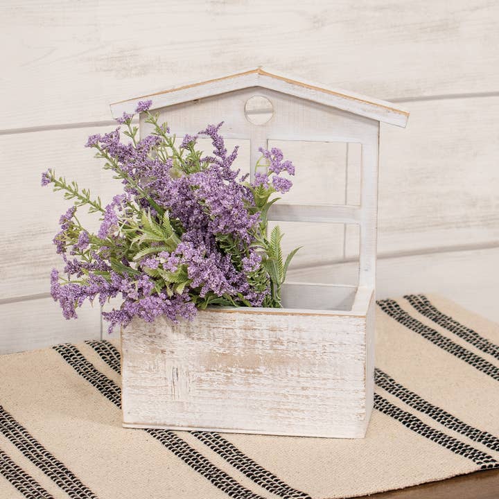 Col House Designs - Wholesale Planter Box - Distressed White Wooden Window Planter Box1