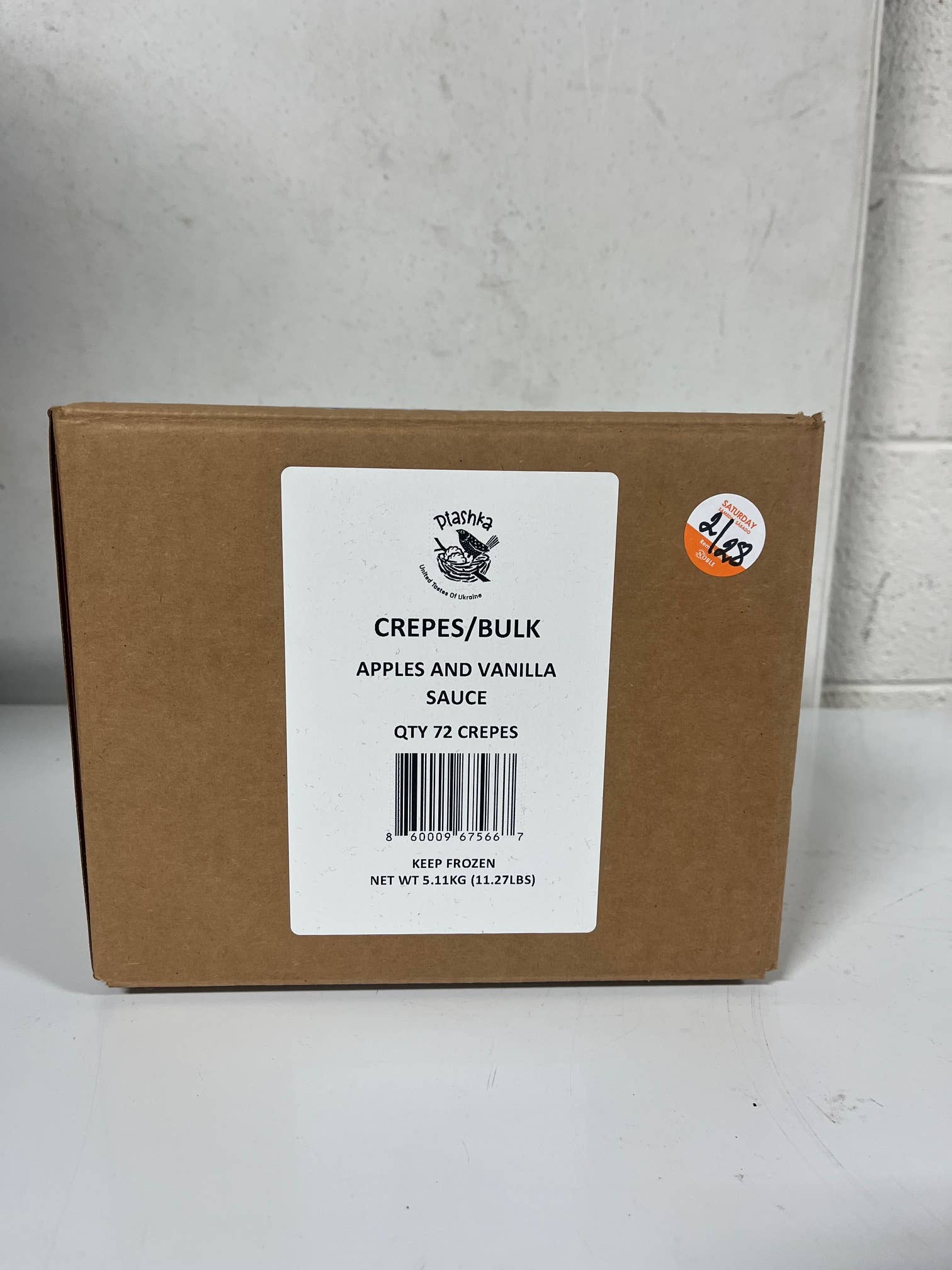 Ptashka - Wholesale Cookie - Bulk Apple & Vanilla Sauce Crepes 72 ct Fully Cooked, Frozen4