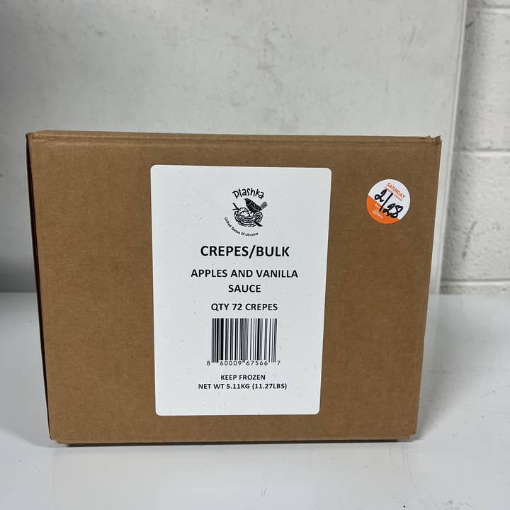 Ptashka - Wholesale Cookie - Bulk Apple & Vanilla Sauce Crepes 72 ct Fully Cooked, Frozen4