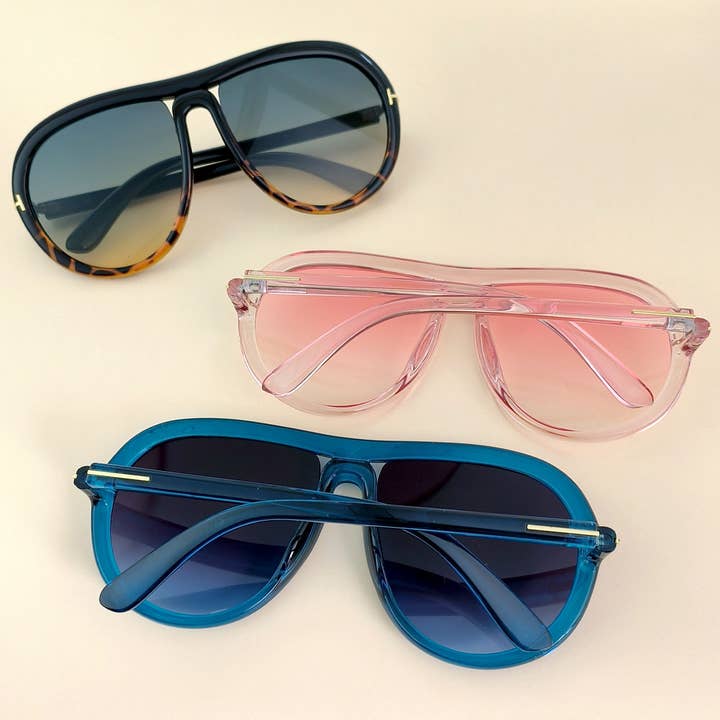 ACCITY - Wholesale Sunglasses - Women's - T-SHAPED SUNGLASSES RETRO LARGE FRAME SUNGLASSES_CWASG0257