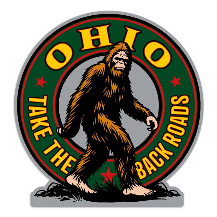 Ohio Bigfoot Tag Bagvejene Mini Klistermærker 20 stk for engroshandel hos RetroPlanet