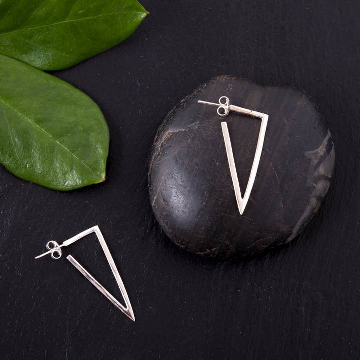 Baizaar - Wholesale Dangle Earrings - Sterling Silver Pointed Earring