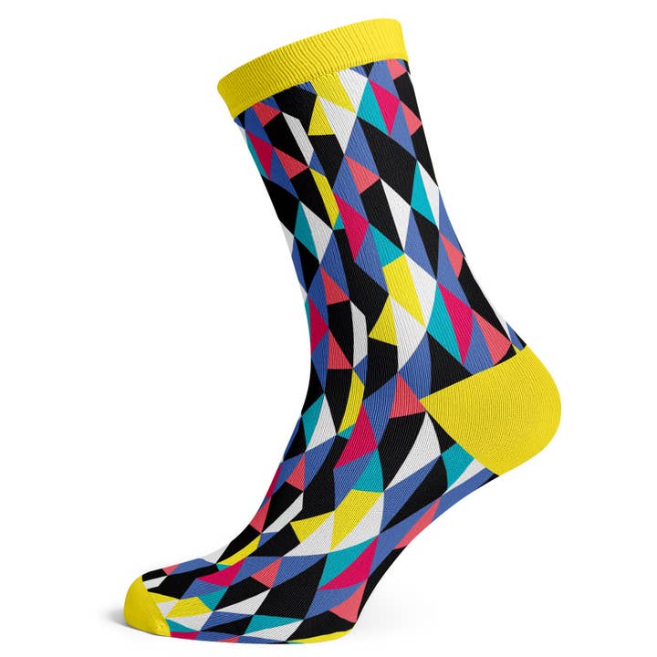 Abstract Triangles Socks for wholesale by Socks To Be You