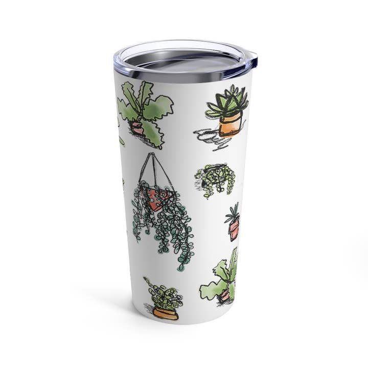 Gobelet à thème succulent 20 oz pour la vente par Kate by Rolfes Custom Design