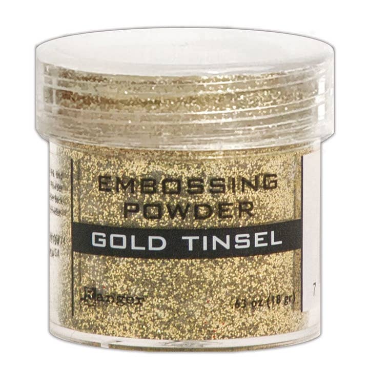 Embossing Powder Gold Tinsel, 1oz Jar for wholesale by Ranger Ink